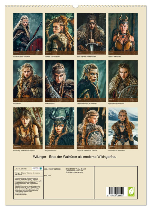 Wikinger - Erbe der Walküren als moderne Wikingerfrau (CALVENDO Premium Wandkalender 2026)