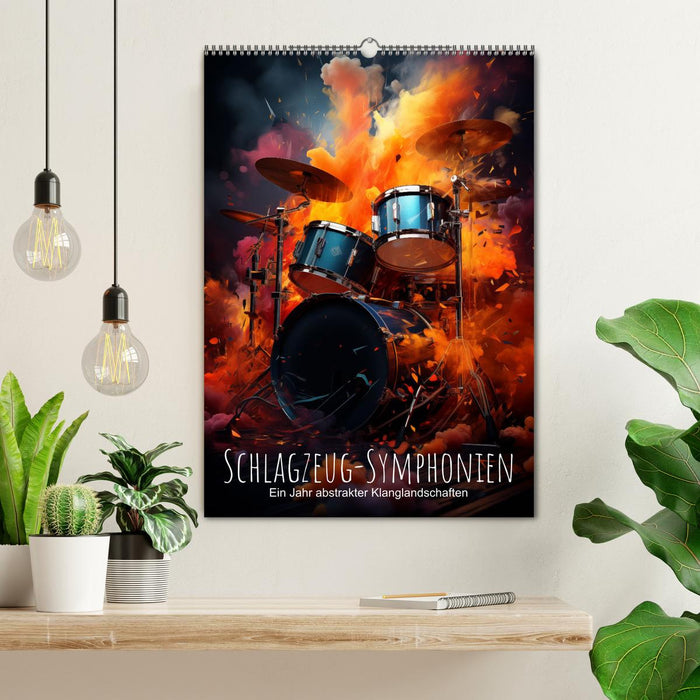 Schlagzeug-Symphonien: Ein Jahr abstrakter Klanglandschaften (CALVENDO Wandkalender 2026)