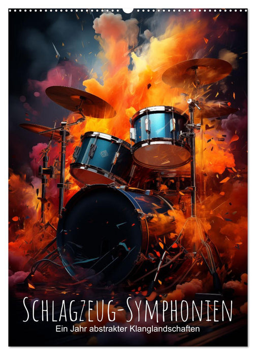 Schlagzeug-Symphonien: Ein Jahr abstrakter Klanglandschaften (CALVENDO Wandkalender 2026)