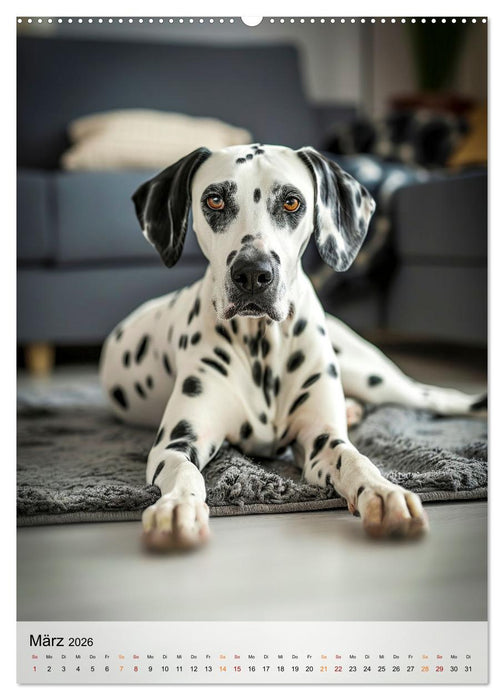 Dalmatiner - freundlich und temperamentvoll (CALVENDO Wandkalender 2026)