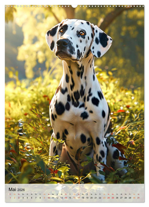 Dalmatiner - freundlich und temperamentvoll (CALVENDO Wandkalender 2026)