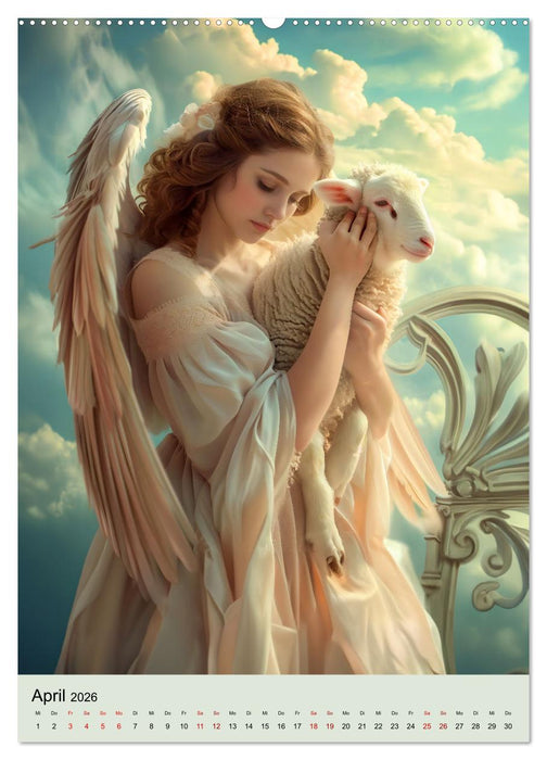 Engel - Eleganz mit himmlischen Attributen (CALVENDO Wandkalender 2026)