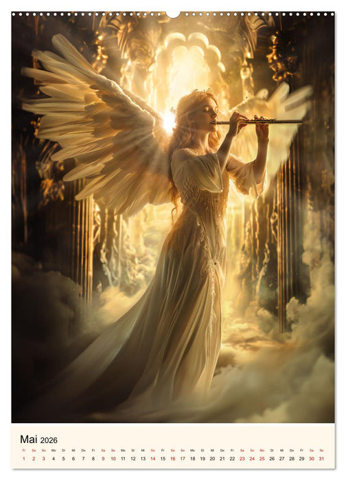 Engel - Eleganz mit himmlischen Attributen (CALVENDO Wandkalender 2026)
