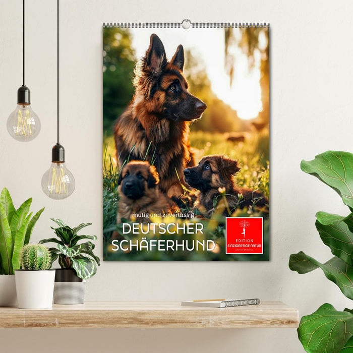 Deutscher Schäferhund - mutig und zuverlässig (CALVENDO Wandkalender 2026)