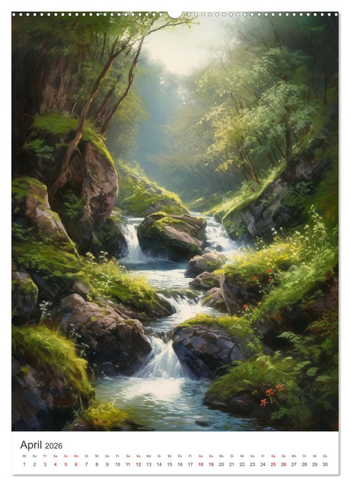 Licht und Schatten - Schluchten im Jahreskreis (CALVENDO Premium Wandkalender 2026)