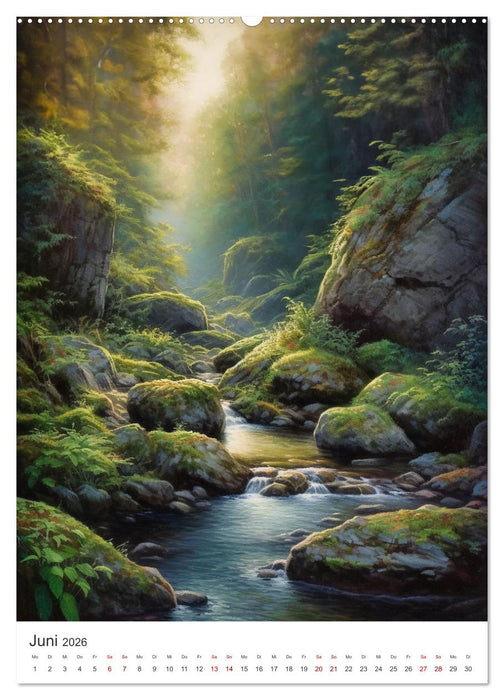 Licht und Schatten - Schluchten im Jahreskreis (CALVENDO Premium Wandkalender 2026)