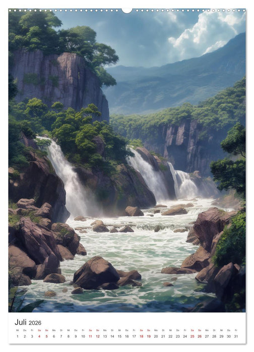 Licht und Schatten - Schluchten im Jahreskreis (CALVENDO Premium Wandkalender 2026)