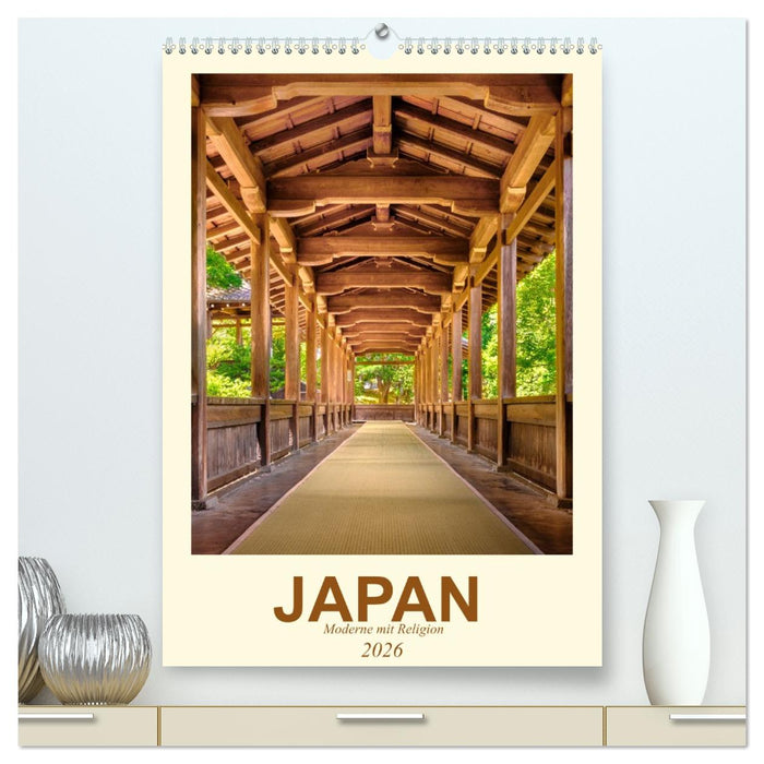 Japan - Moderne mit Religion (CALVENDO Premium Wandkalender 2026)