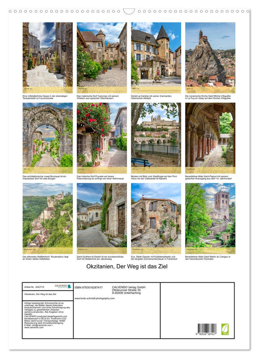 Okzitanien, Der Weg ist das Ziel (CALVENDO Wandkalender 2026)