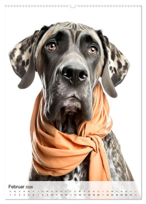 Deutsche Dogge - freundlicher Riese (CALVENDO Wandkalender 2026)