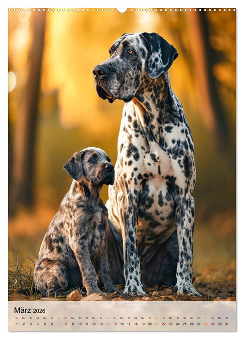 Deutsche Dogge - freundlicher Riese (CALVENDO Wandkalender 2026)
