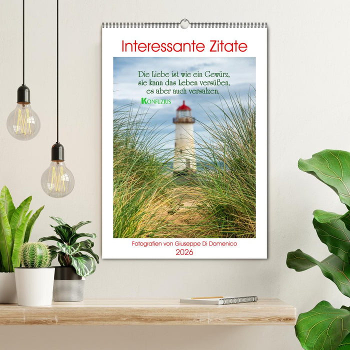 Interessante Zitate (CALVENDO Wandkalender 2026)