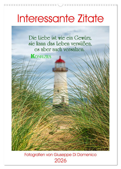 Interessante Zitate (CALVENDO Wandkalender 2026)