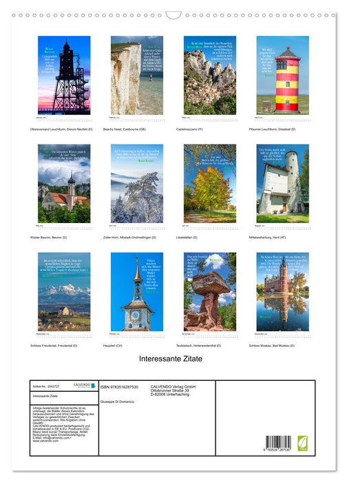 Interessante Zitate (CALVENDO Wandkalender 2026)