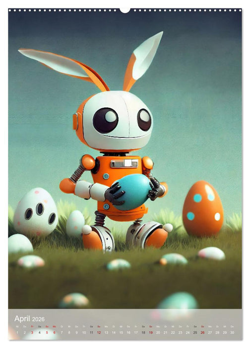 RoboLife - Niedliche Blechfreunde im Alltag (CALVENDO Wandkalender 2026)