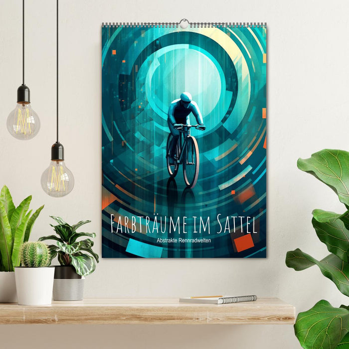 Farbträume im Sattel: Abstrakte Rennradwelten (CALVENDO Wandkalender 2026)