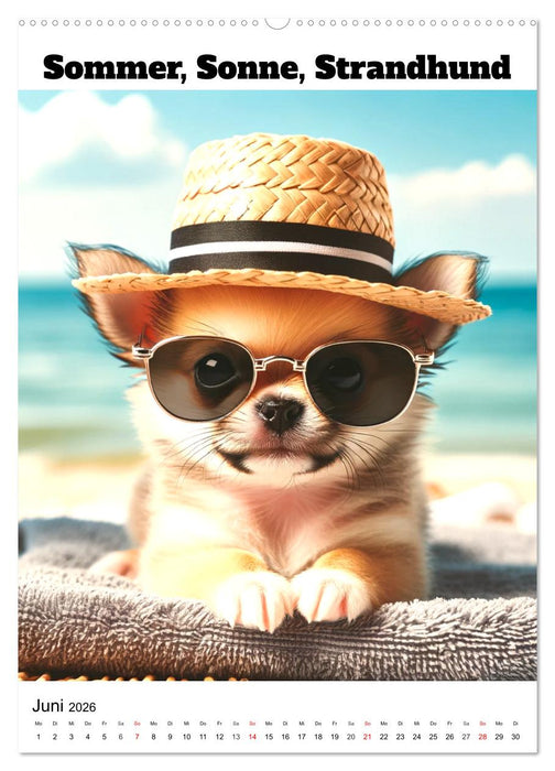 Hundewelpen zum Verlieben (CALVENDO Wandkalender 2026)