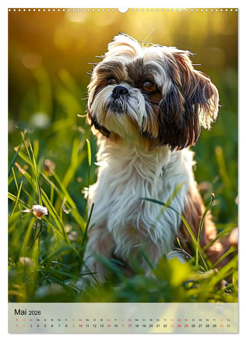 Shih Tzu - immer im Mittelpunkt (CALVENDO Premium Wandkalender 2026)