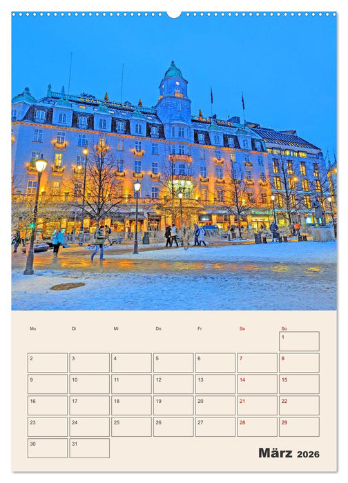 Winterliches Oslo - Terminplaner (CALVENDO Wandkalender 2026)