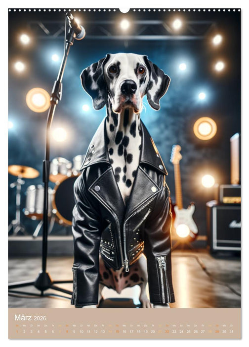 Rockstar Dalmatiner (CALVENDO Wandkalender 2026)