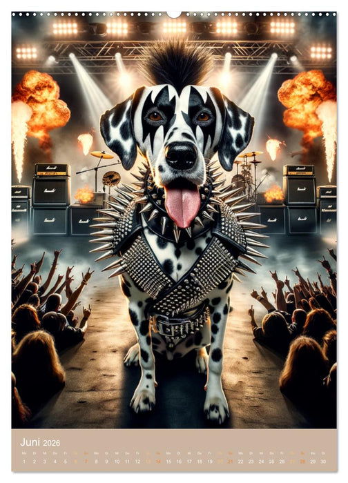 Rockstar Dalmatiner (CALVENDO Wandkalender 2026)