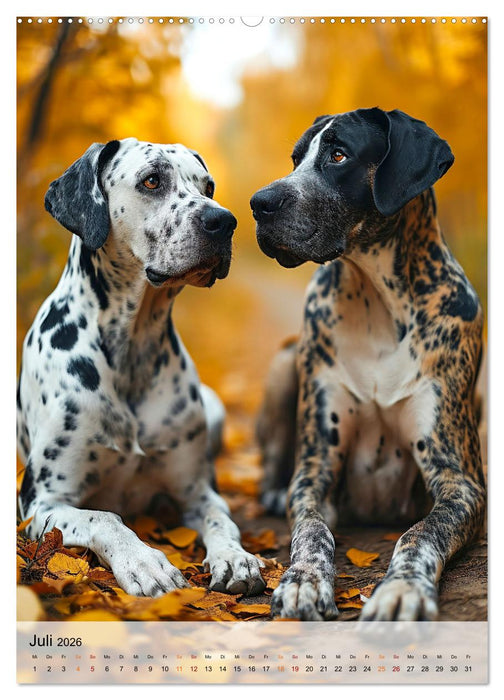 Deutsche Dogge - freundlicher Riese (CALVENDO Premium Wandkalender 2026)