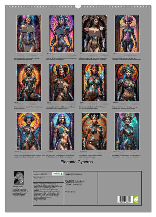 Elegante Cyborgs (CALVENDO Wandkalender 2026)