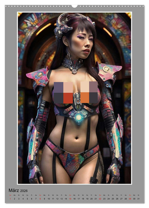 Elegante Cyborgs (CALVENDO Wandkalender 2026)