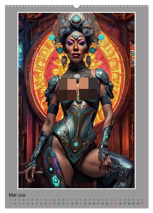 Elegante Cyborgs (CALVENDO Wandkalender 2026)