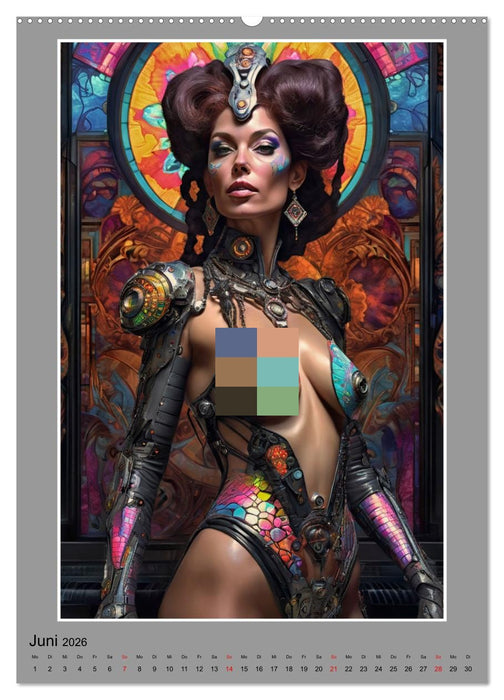 Elegante Cyborgs (CALVENDO Wandkalender 2026)