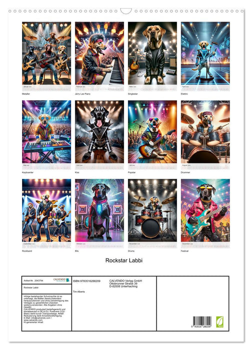 Rockstar Labbi (CALVENDO Wandkalender 2026)