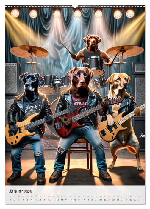Rockstar Labbi (CALVENDO Wandkalender 2026)