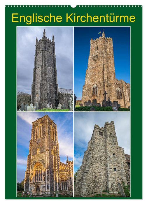 Englische Kirchentürme (CALVENDO Wandkalender 2026)