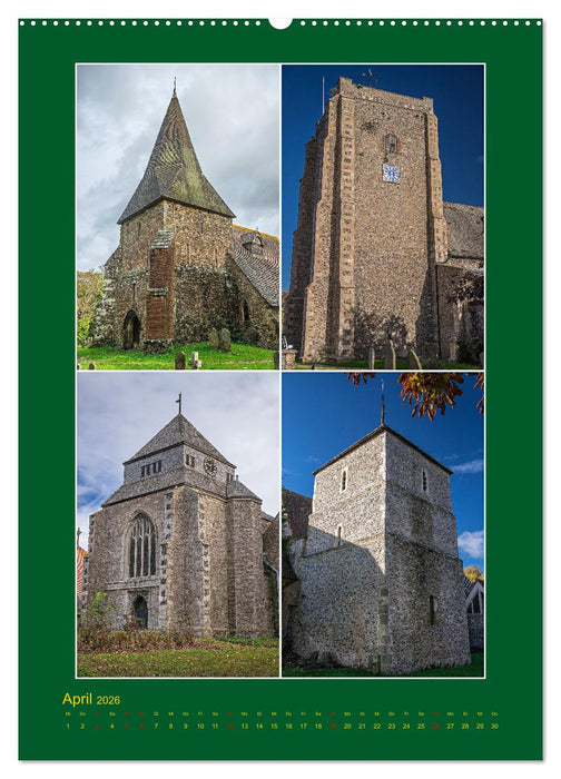 Englische Kirchentürme (CALVENDO Wandkalender 2026)