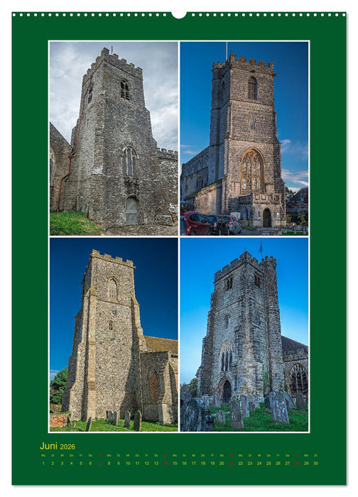 Englische Kirchentürme (CALVENDO Wandkalender 2026)