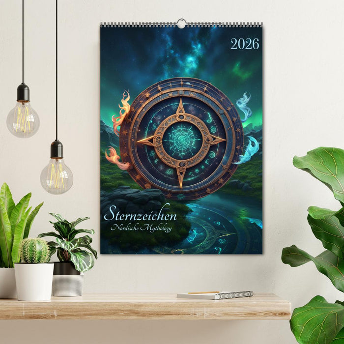Sternzeichen Nordische Mythology (CALVENDO Wandkalender 2026)