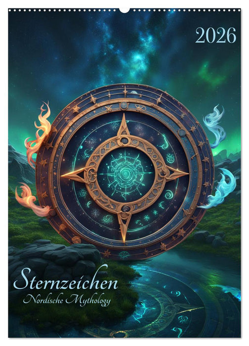 Sternzeichen Nordische Mythology (CALVENDO Wandkalender 2026)