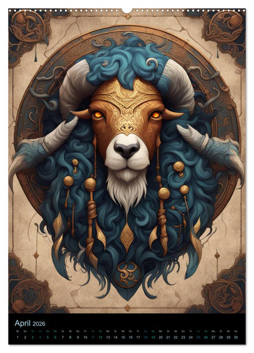 Sternzeichen Nordische Mythology (CALVENDO Wandkalender 2026)