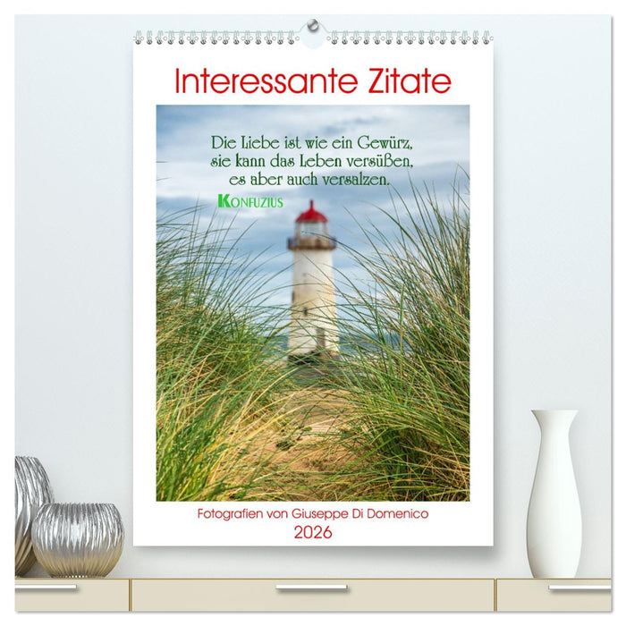 Interessante Zitate (CALVENDO Premium Wandkalender 2026)