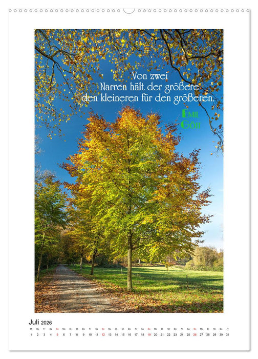 Interessante Zitate (CALVENDO Premium Wandkalender 2026)