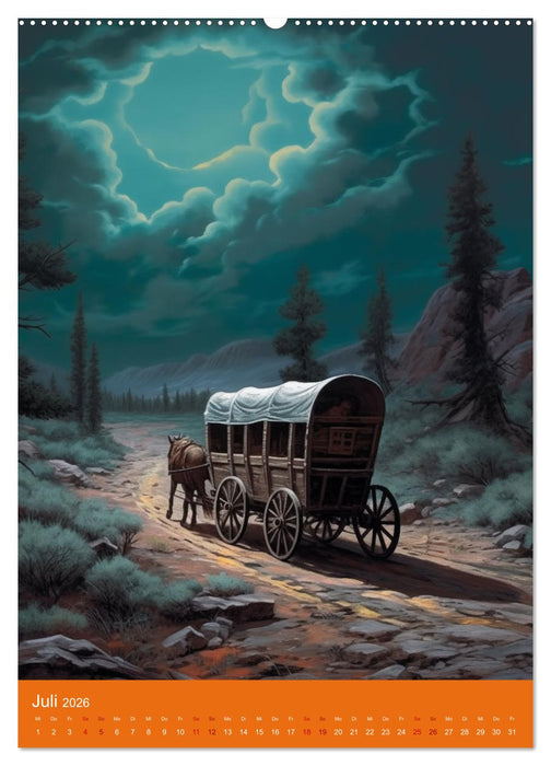 Staubige Pfade im Wilden Westen: Ein Jahr voller Abenteuer (CALVENDO Premium Wandkalender 2026)