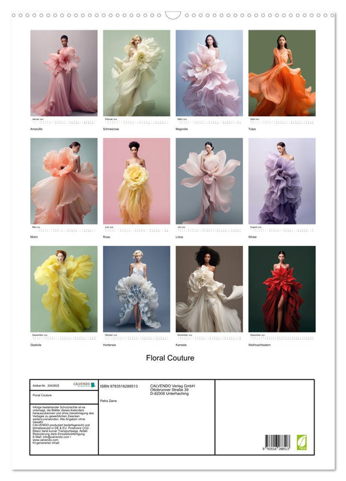 Floral Couture (CALVENDO Wandkalender 2026)