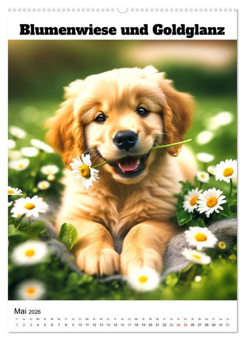 Hundewelpen zum Verlieben (CALVENDO Premium Wandkalender 2026)