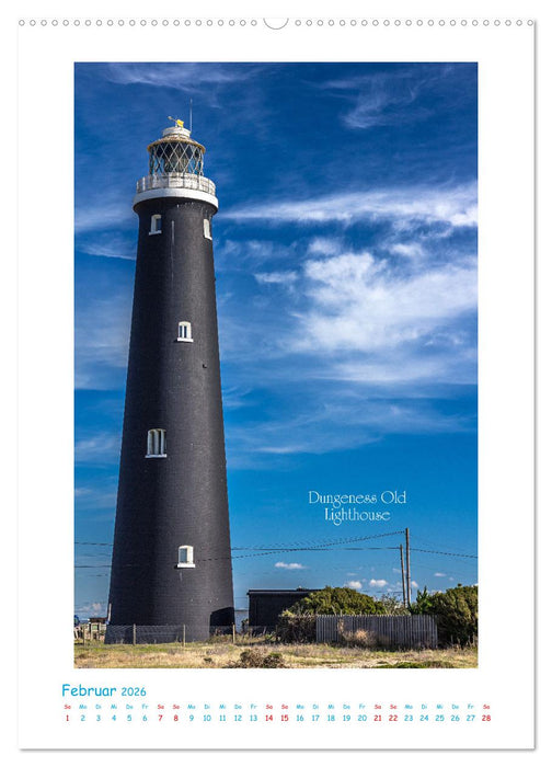 Leuchttürme an britischen Küsten (CALVENDO Wandkalender 2026)