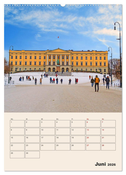 Winterliches Oslo - Terminplaner (CALVENDO Premium Wandkalender 2026)