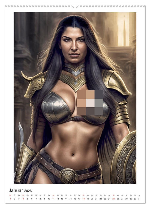 Mythos Kriegerin (CALVENDO Premium Wandkalender 2026)