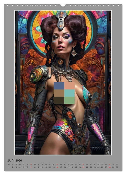 Elegante Cyborgs (CALVENDO Premium Wandkalender 2026)