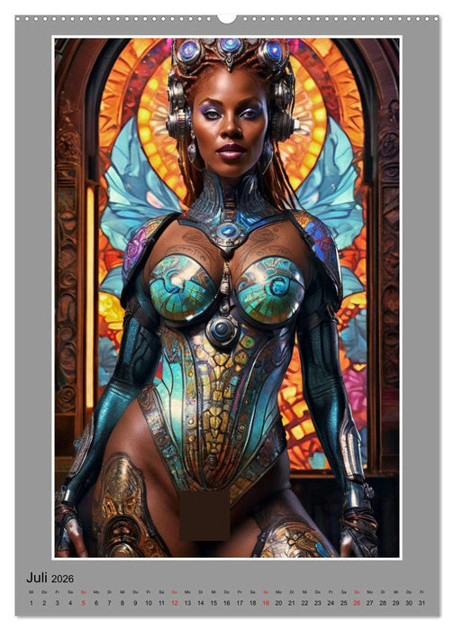 Elegante Cyborgs (CALVENDO Premium Wandkalender 2026)