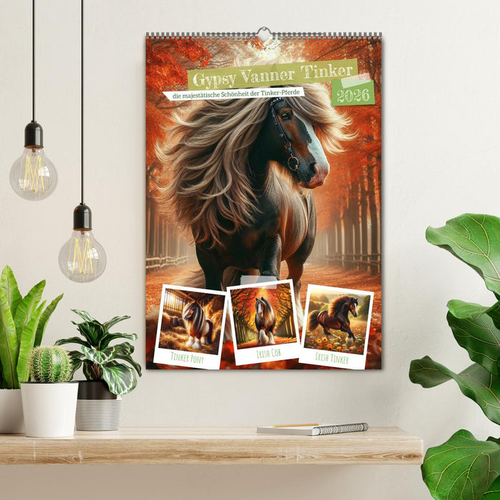 Gypsy Vanner Tinker - die majestätische Schönheit der Tinker-Pferde (CALVENDO Wandkalender 2026)