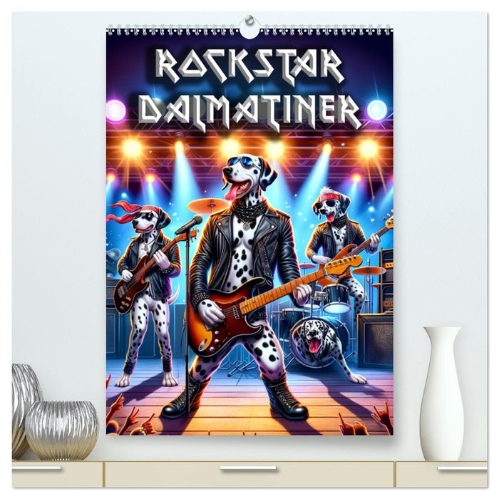 Rockstar Dalmatiner (CALVENDO Premium Wandkalender 2026)